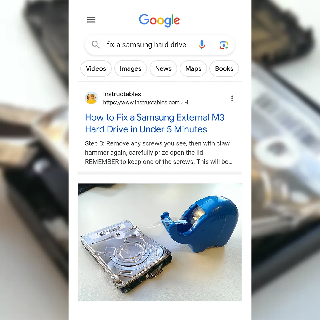how to fix a samsung hard drive thumbnail 